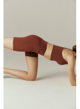 Bermuda Yogini High Rise Renata Marrom