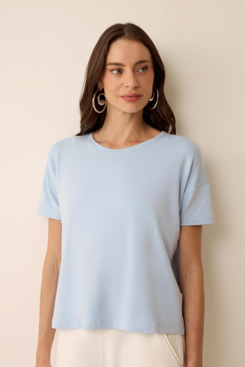 Blusa Azul Claro Bambu II