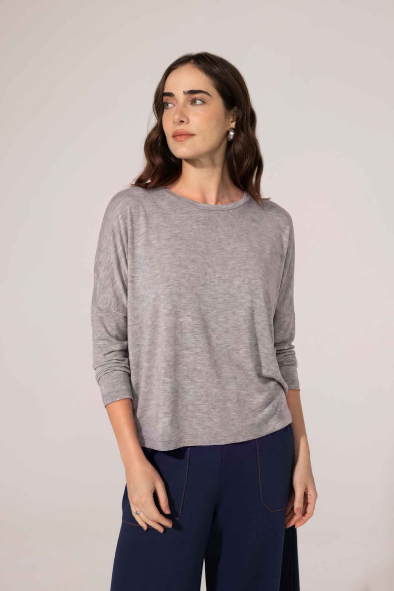 Blusa Decote U Mescla Mara
