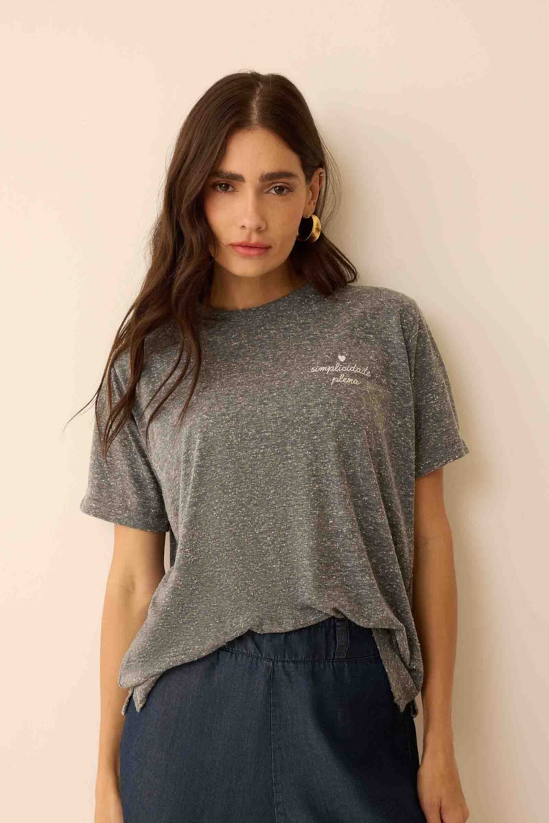 Blusa Mescla Recycled Simplicidade Plena Aruna