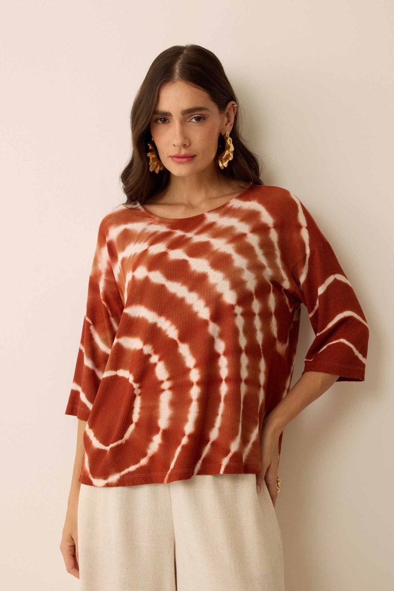 Blusa Tie Dye Rust Thalia