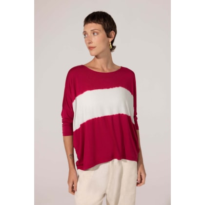 Blusa Yog Modal Tie Dye Watery Stripe Ii Amora