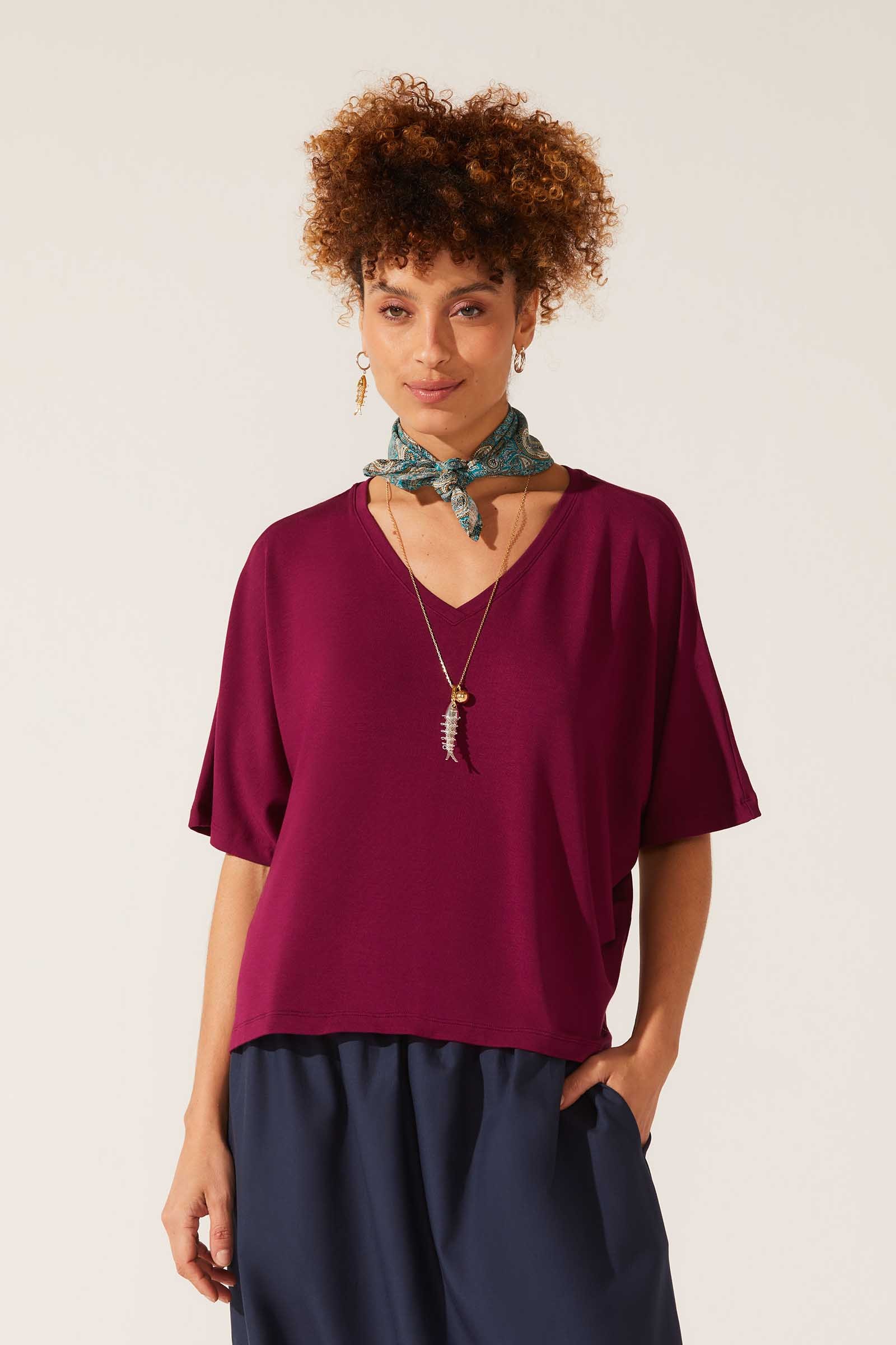 Blusa Yog Moletom Bambu Cropped Isis(45) Orquidea