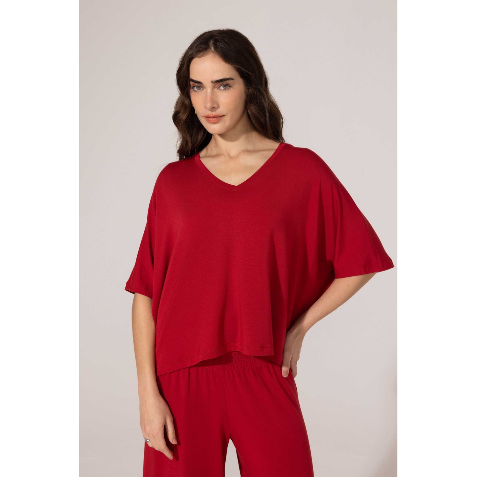 Blusa Yog Moletom Bambu Cropped Isis(46) Amora