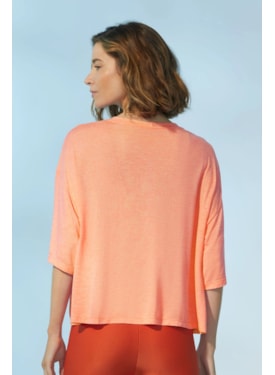 Blusa Yogini Dec u Petra Laranja Escuro