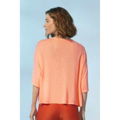 Blusa Yogini Dec u Petra Laranja Escuro