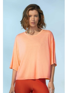 Blusa Yogini Dec u Petra Laranja Escuro