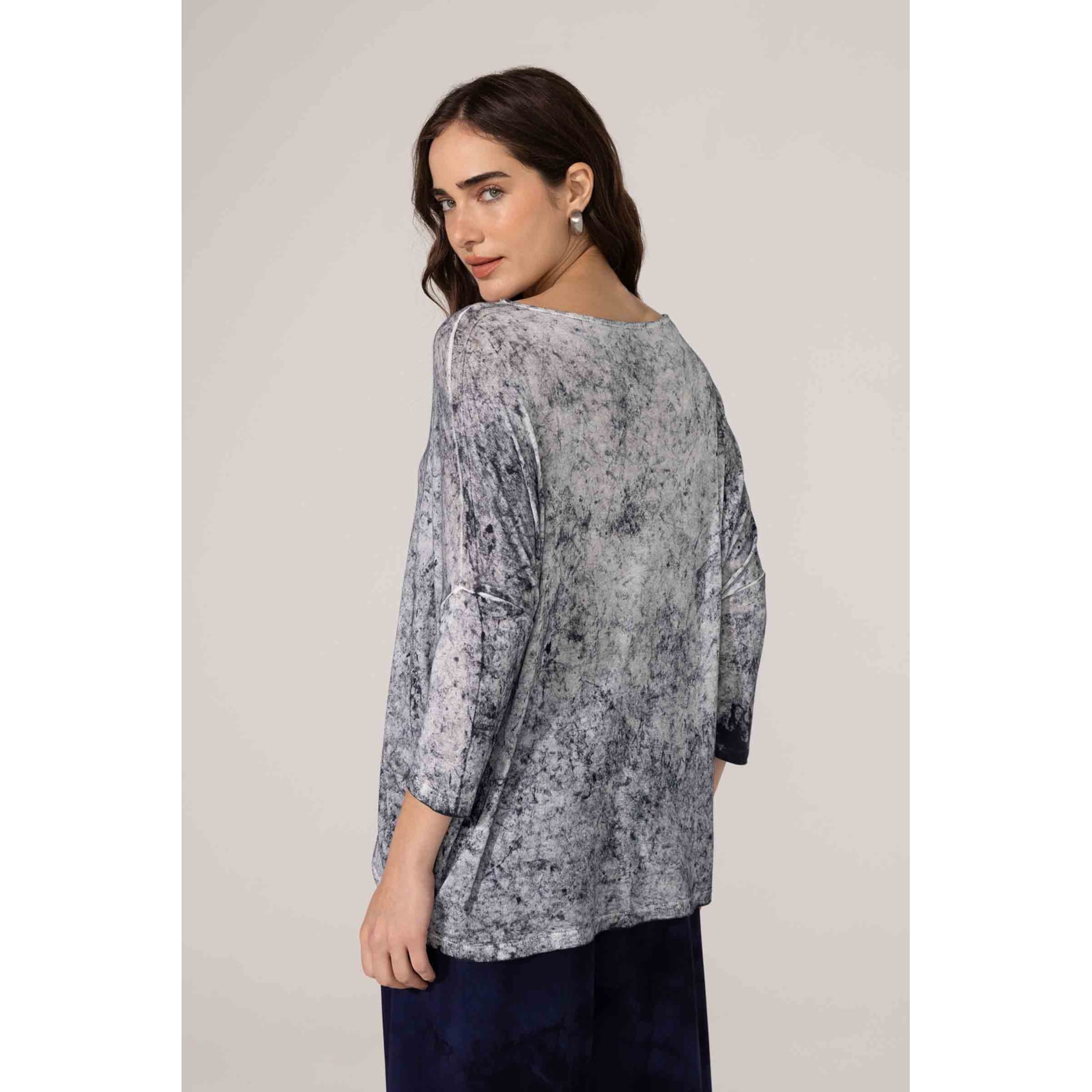Blusa Yogini Dye Diva Marinho