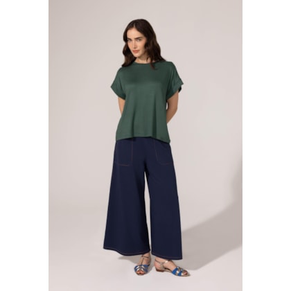 Blusa Yogini Flame Paty Verde Escuro