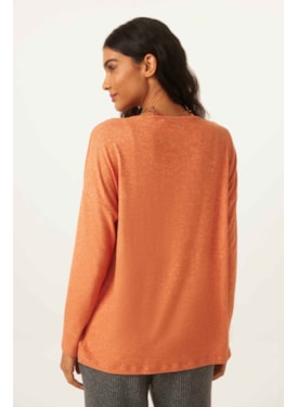 Blusa Yogini Flanelado Evase Jade Ferrugem