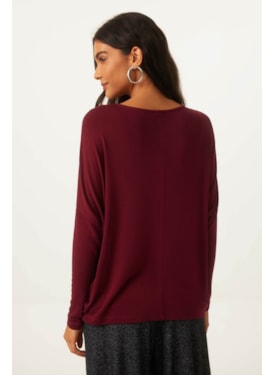 Blusa Yogini Handmade Sil Vinho