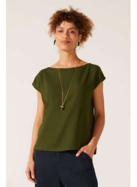 Blusa Yogini Linho Dye Hebe Verde