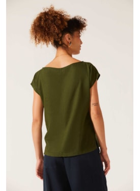 Blusa Yogini Linho Dye Hebe Verde