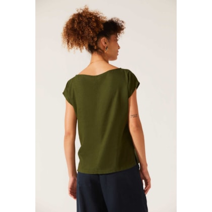 Blusa Yogini Linho Dye Hebe Verde