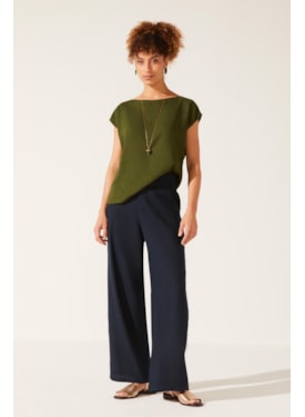 Blusa Yogini Linho Dye Hebe Verde
