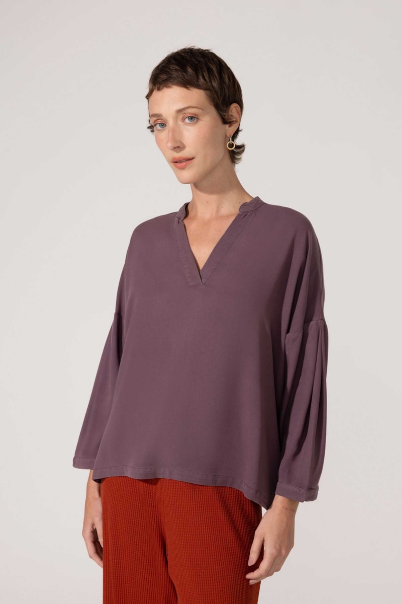 Blusa Yogini Melina Berinjela