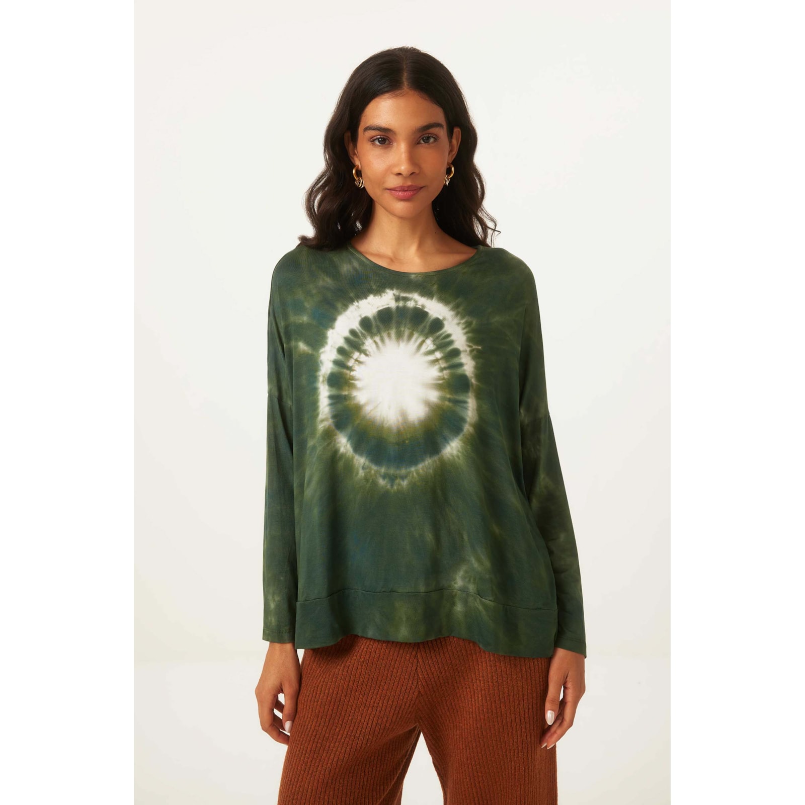 Blusa Yogini Modal Tie Dye Andreia Militar