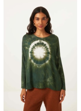 Blusa Yogini Modal Tie Dye Andreia Militar