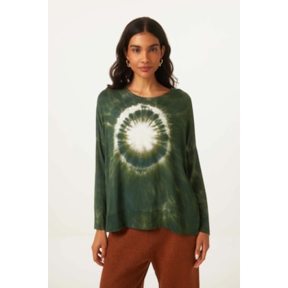 Blusa Yogini Modal Tie Dye Andreia Militar
