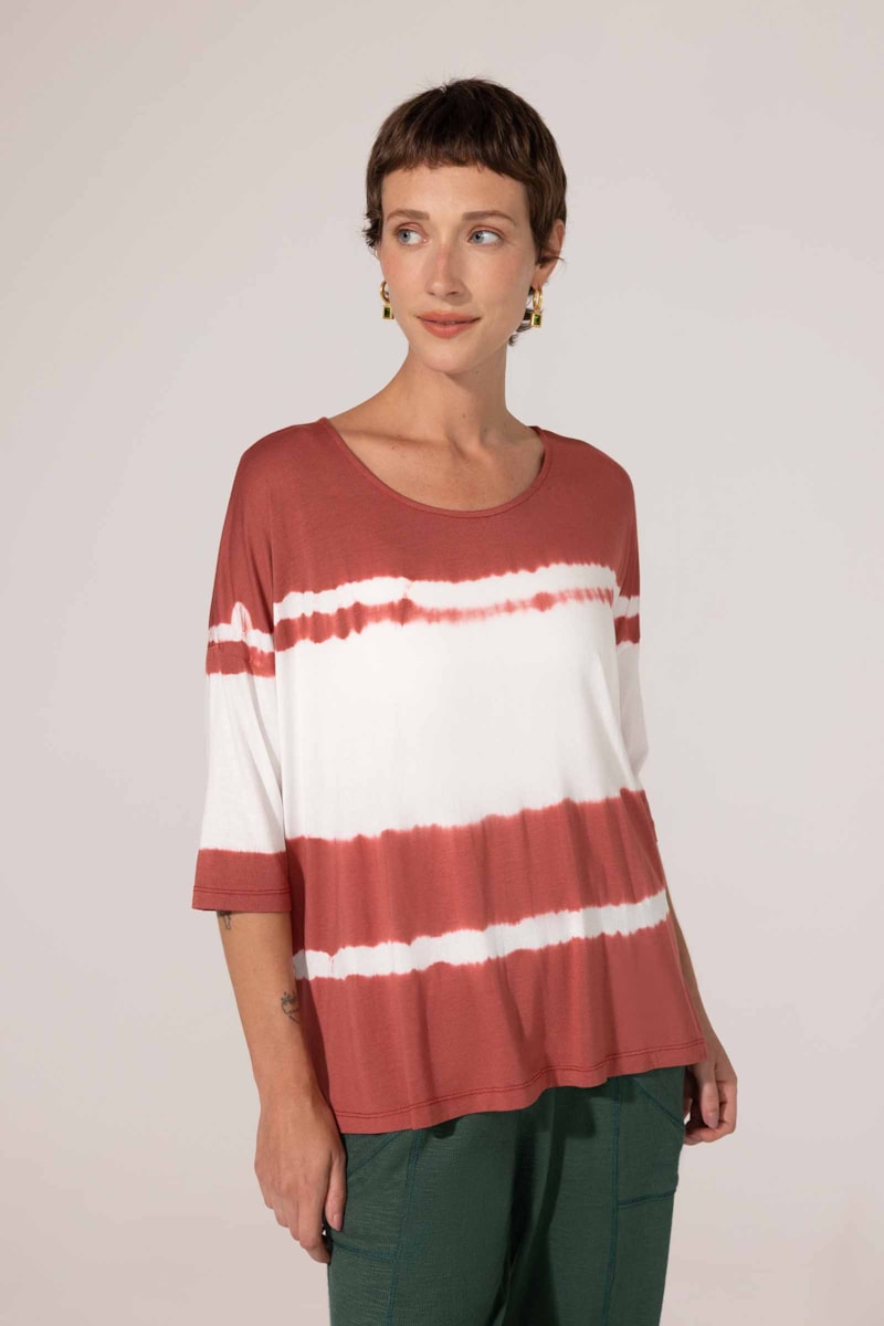 Blusa Yogini Modal Tie Dye Damaris Amora