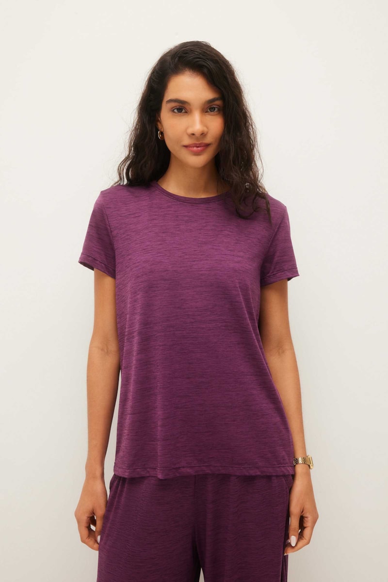 Blusa Yogini Prega Costa Alba Ii Uva