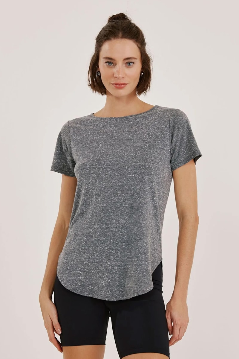 Blusa Yogini Recycled Long Aruna Ii Preto
