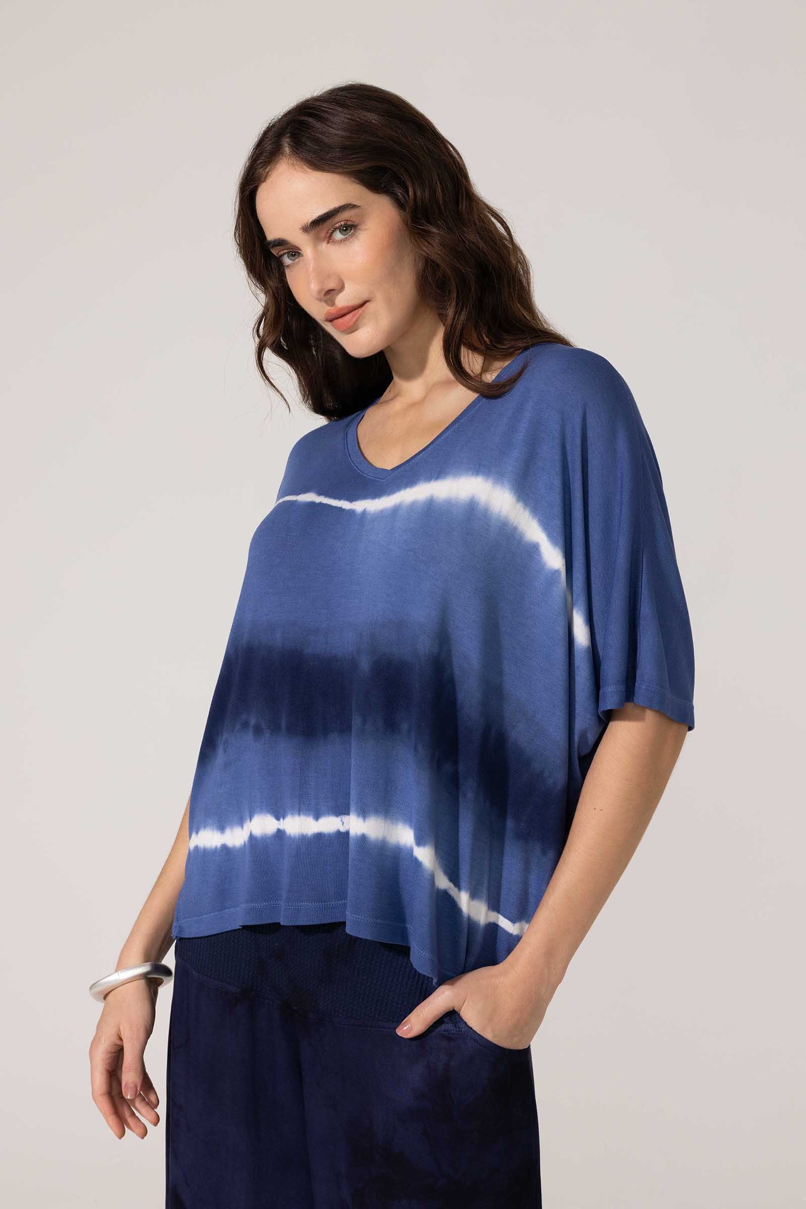 Blusa Yogini Tie Dye Vilma Azul