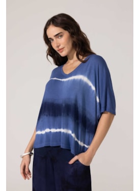 Blusa Yogini Tie Dye Vilma Azul