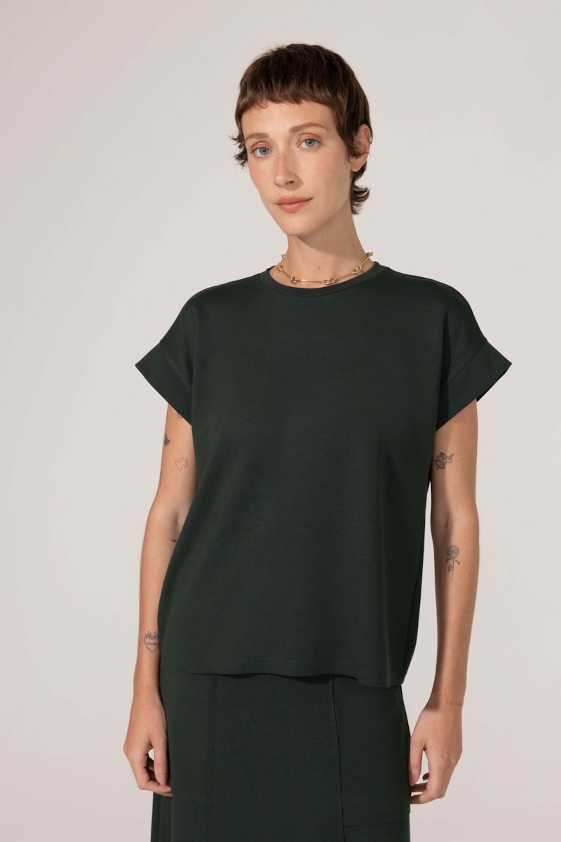 Blusa Yogini Verena Verde Escuro