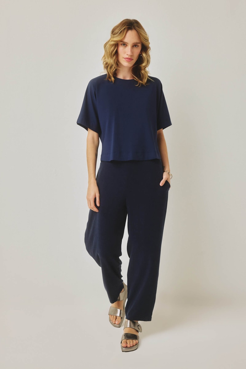 Calça Cenoura Marinho Liocel Penelope