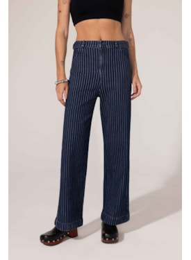 Calça Denim Listrada Índigo Bel