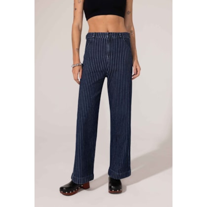 Calça Denim Listrada Índigo Bel