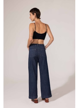 Calça Denim Listrada Índigo Bel
