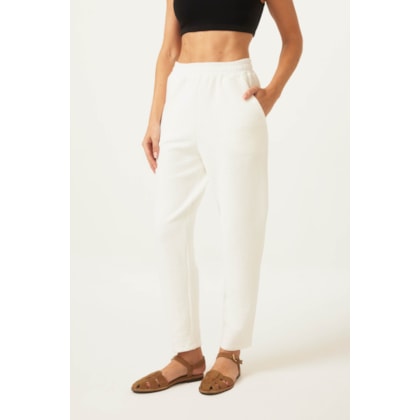 Calca Yogini Algodao Cenoura Gappy Off White