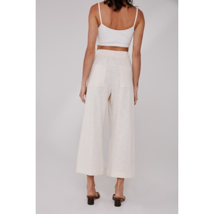 Calca Yogini Algodao Pantacourt Ipe (P) Creme