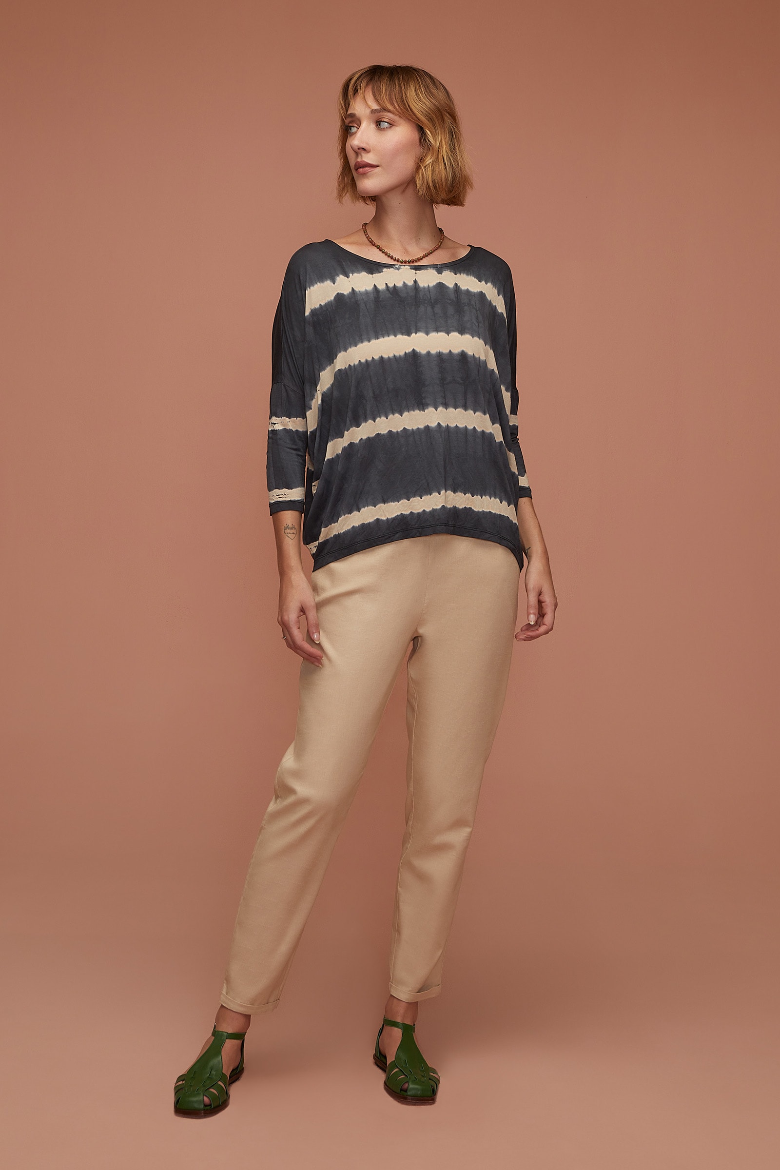 Calca Yogini Cenoura Linen Ii Bege