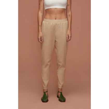 Calca Yogini Cenoura Linen Ii Bege