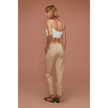 Calca Yogini Cenoura Linen Ii Bege