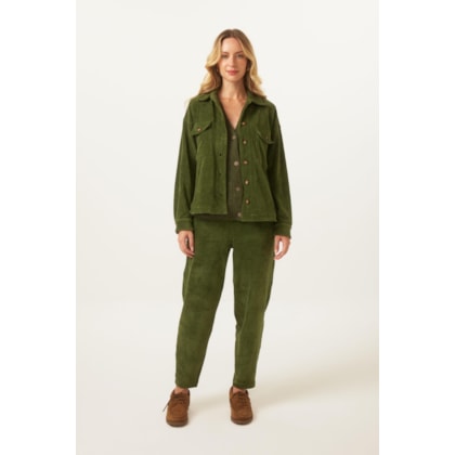 Calca Yogini Cotele Cenoura Heidi Militar