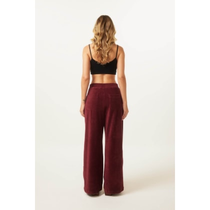 Calca Yogini Cotele Wide Leg Heidi Bordo