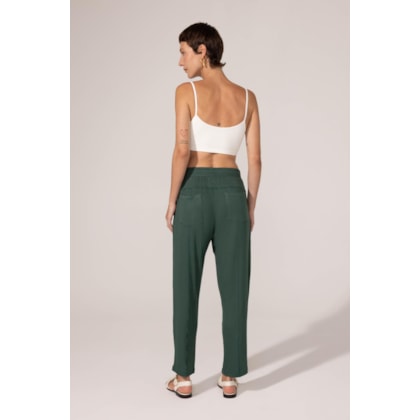 Calca Yogini Flame Cenoura Paty Verde Escuro