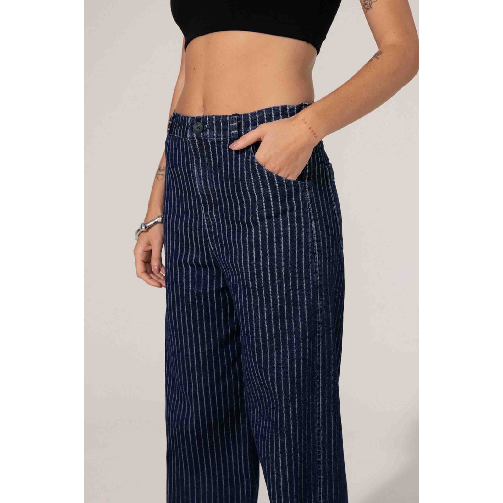 Calca Yogini Indigo Listrado Bel Indigo