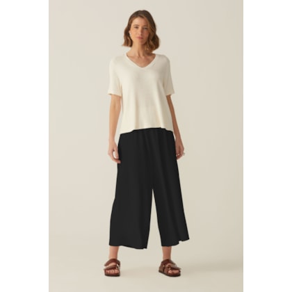 Calca Yogini Pantacourt New Aurea (P) Preto