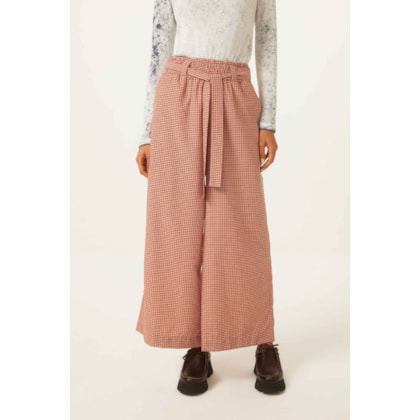 Calca Yogini Xadrez Pantalona Gloria Ferrugem