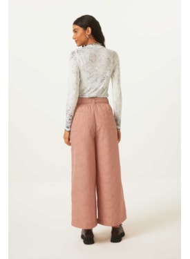 Calca Yogini Xadrez Pantalona Gloria Ferrugem