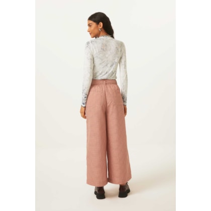 Calca Yogini Xadrez Pantalona Gloria Ferrugem