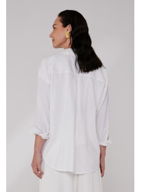 Camisa Yogini Linho Ella Dye Off White