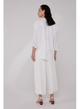 Camisa Yogini Linho Ella Dye Off White