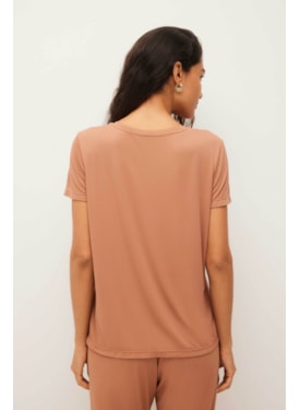 Camiseta Yogini Dec v Dry Uv Palma (46) Marrom