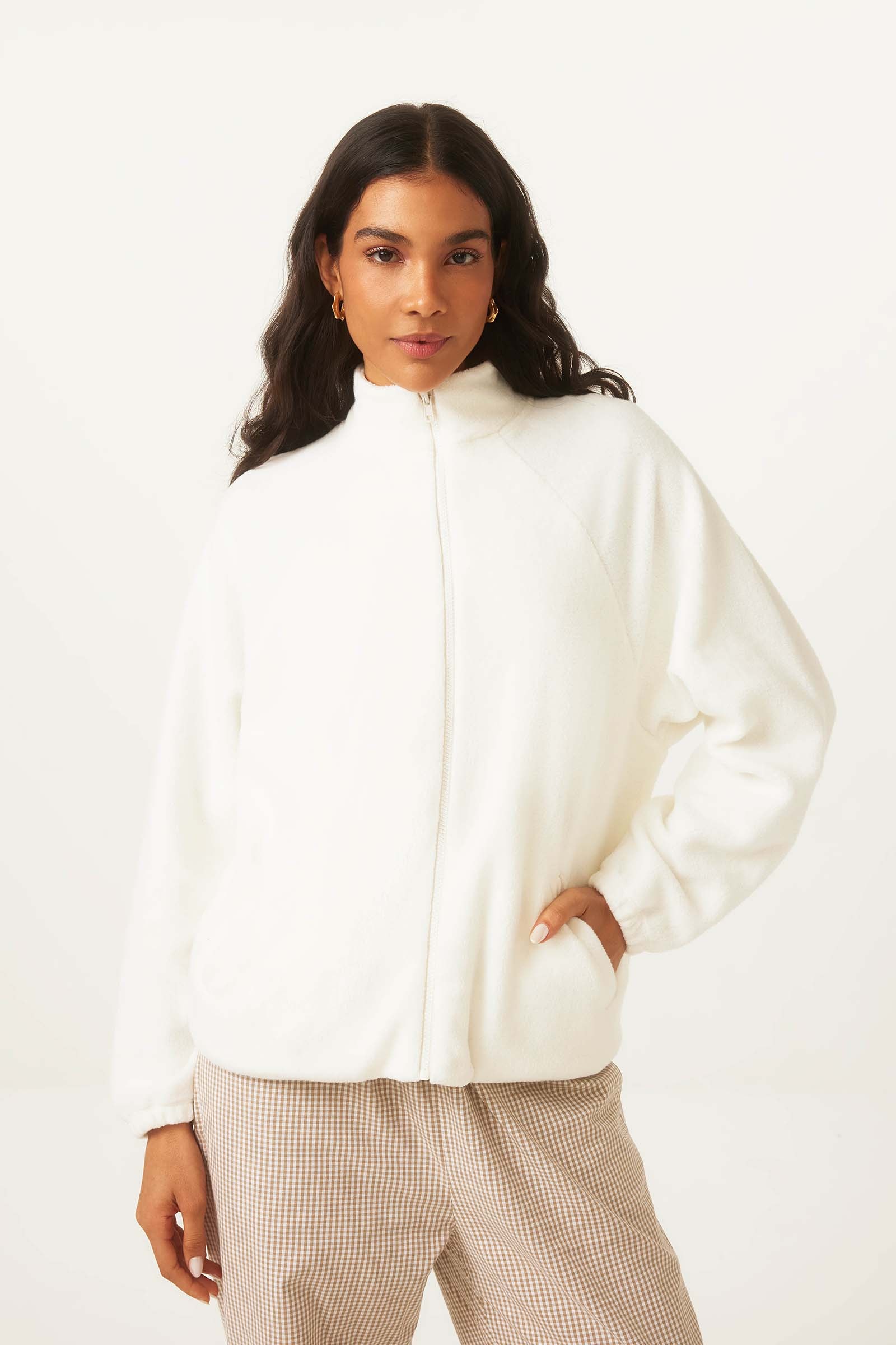 Casaco Yogini Fleece Marina Off White